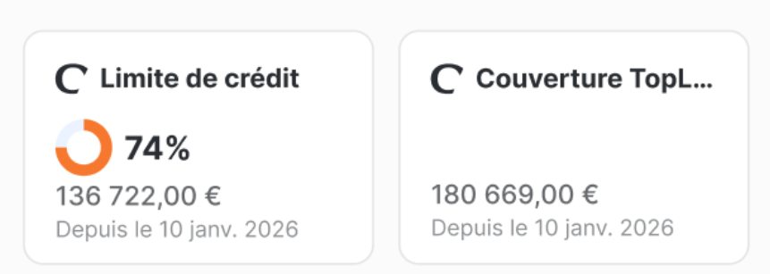 Limite de crédit Coface dans LeanPay