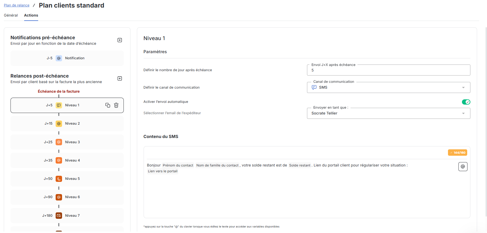 Canal SMS dans le plan de relance LeanPay