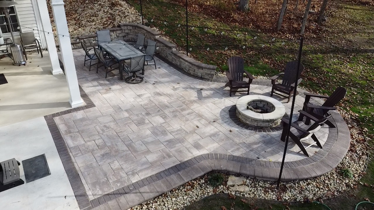 Retaining wall used for foundation support and erosion protection.