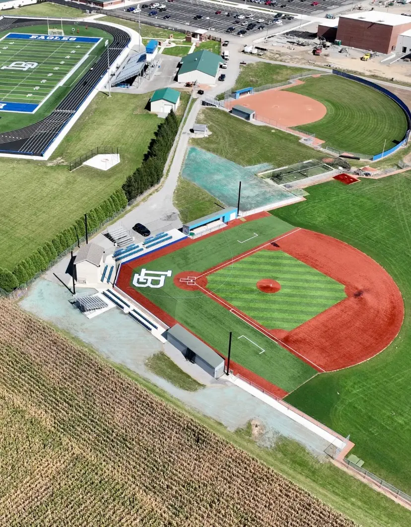 Baseball field lawn care and commercial lawn care.