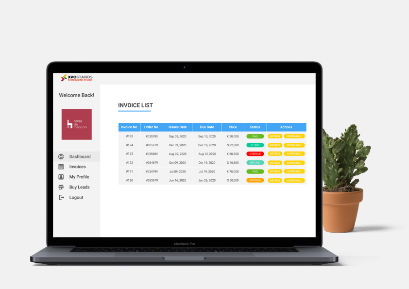Project Front-end Invoices