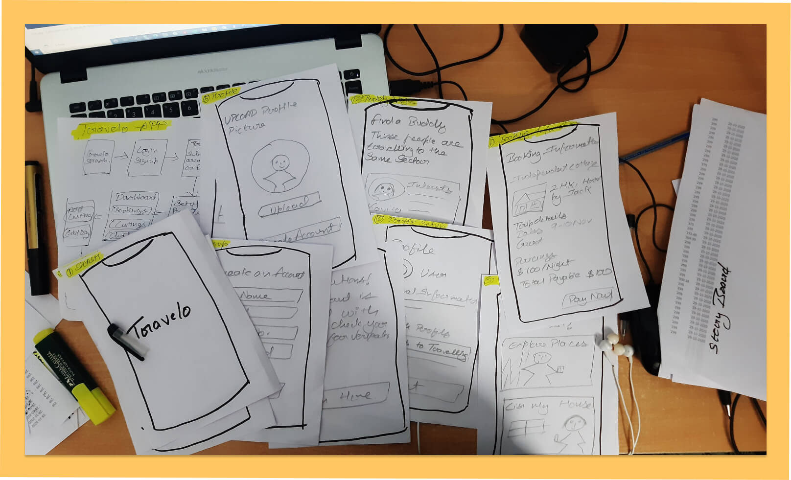 Travelo Paper Prototype