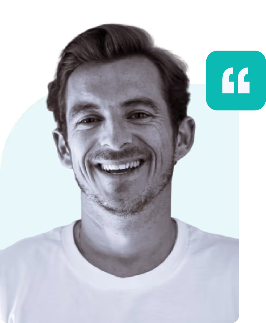 Testimonial image of customer