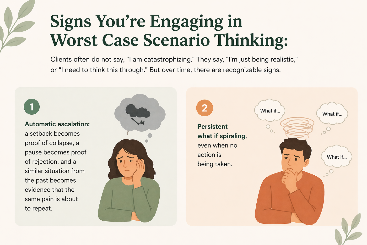 signs of worst case thinking illustration