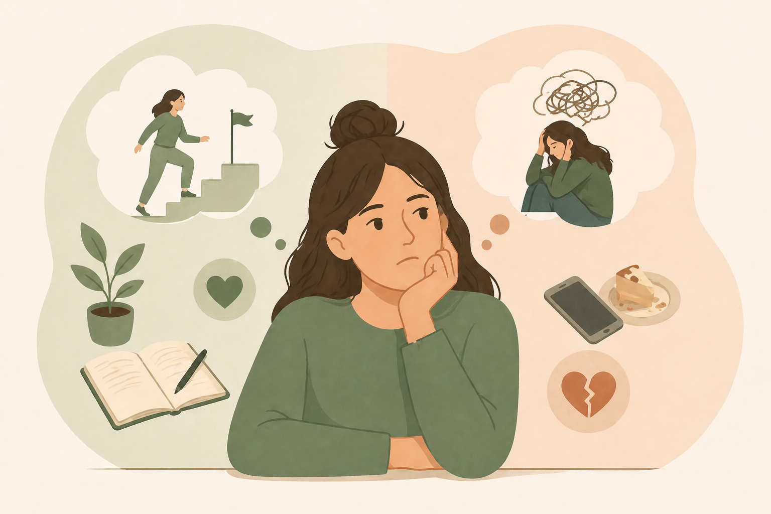 fear of failure and success illustration
