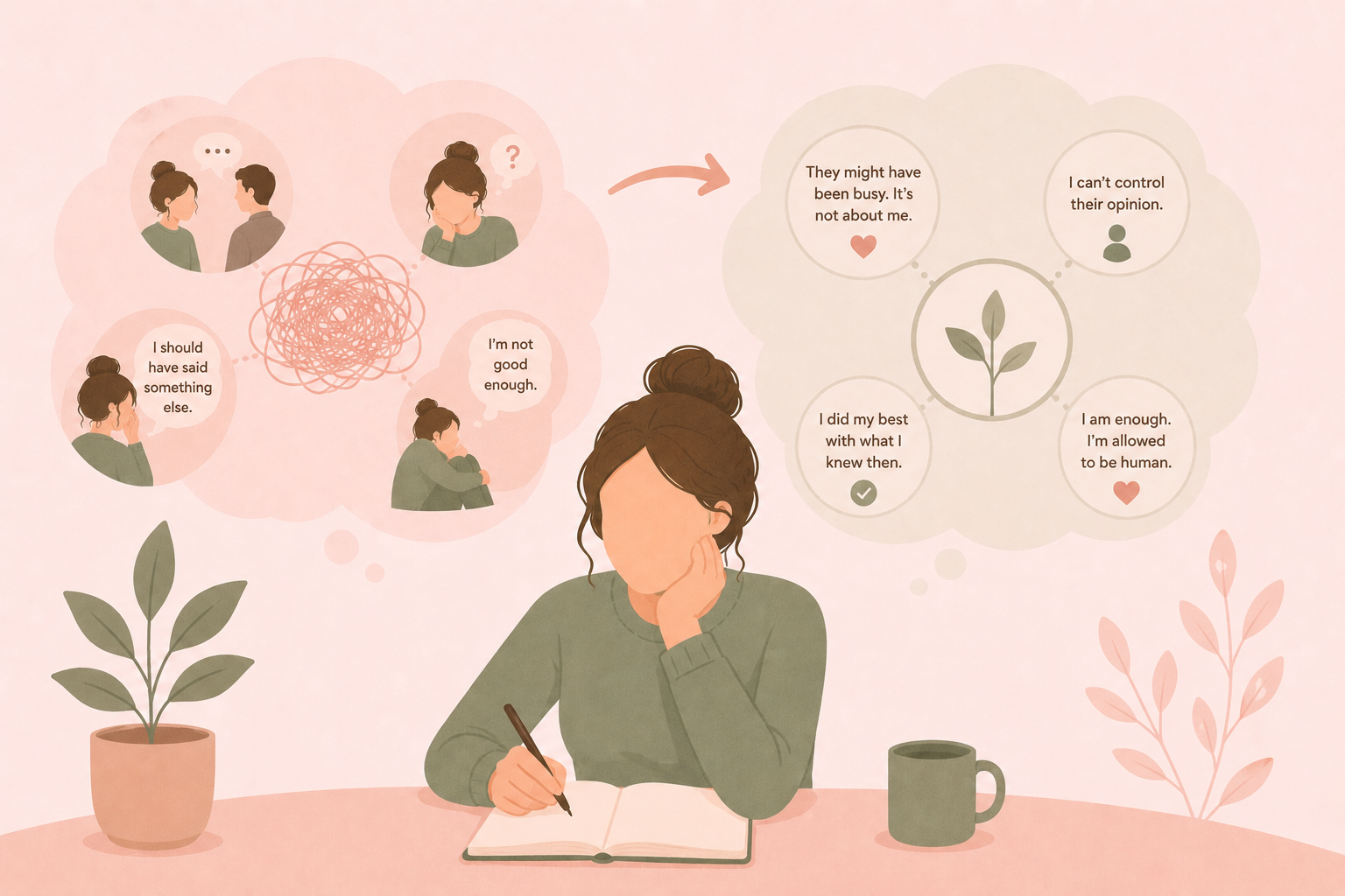 A personal journalling to help them get over the overthinking