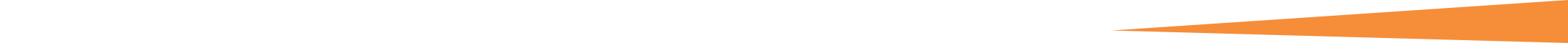 Stylized orange and black gradient wavy line diagonally across a white background.