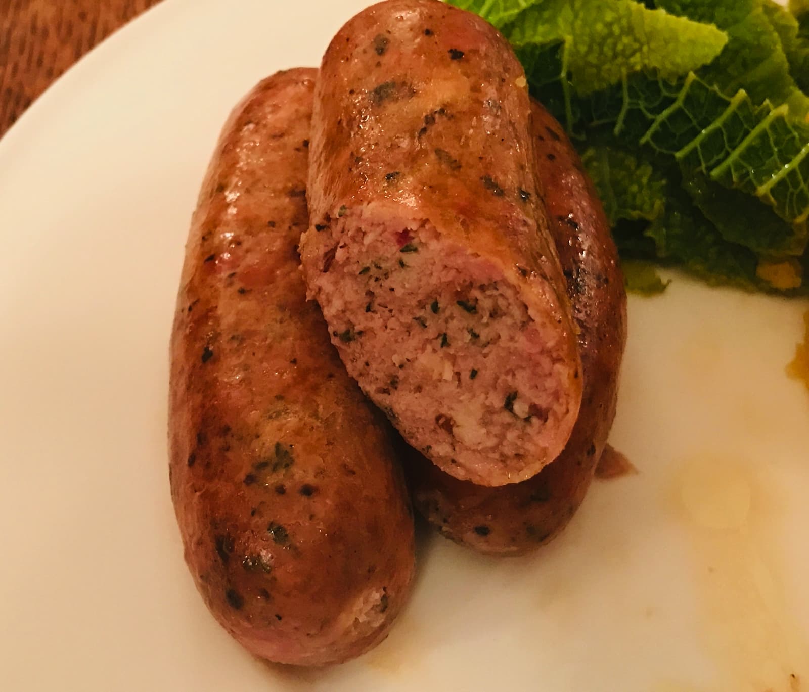 Hot smoked chicken and roast garlic sausage recipe