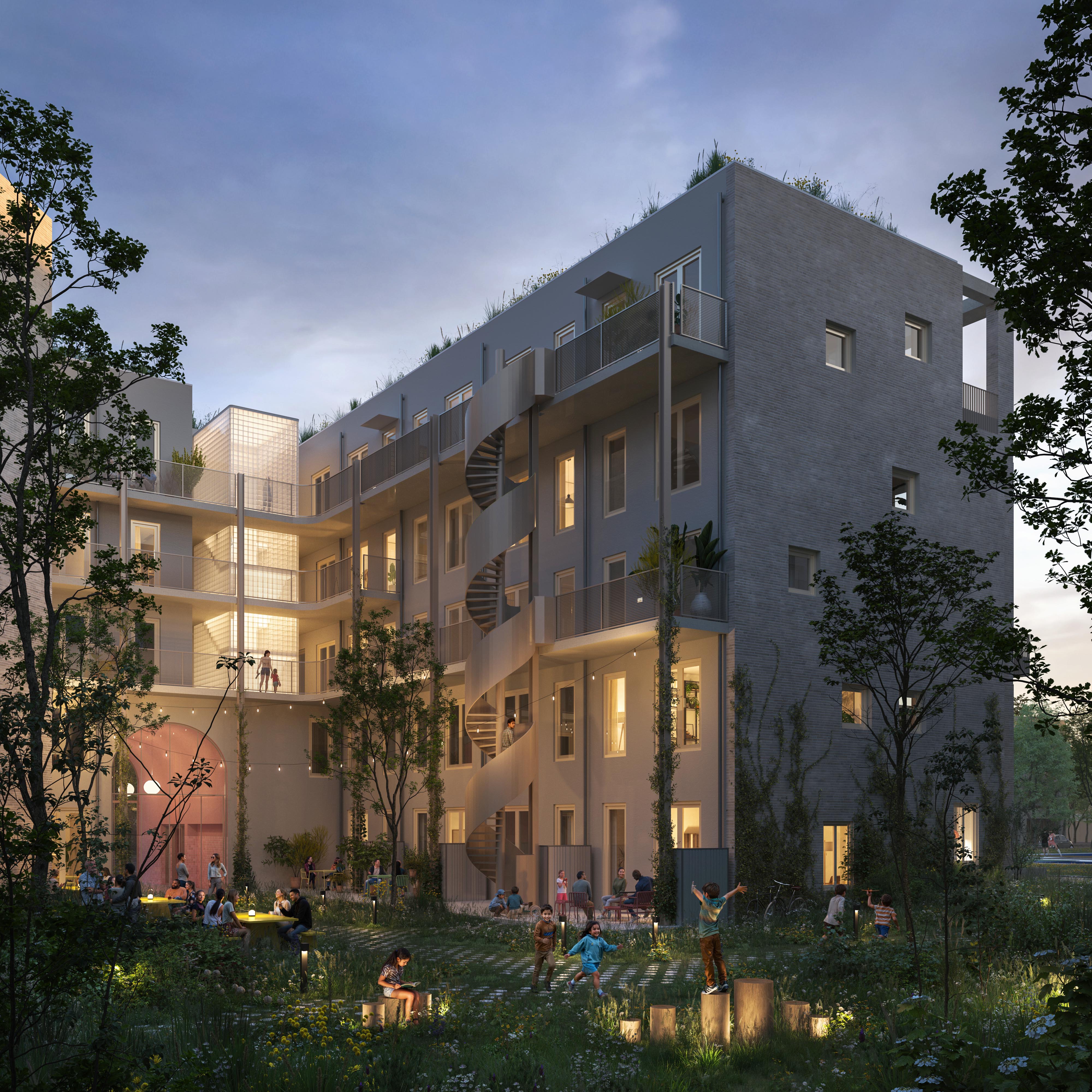 courtyard  visual CPO Sluisbuurt