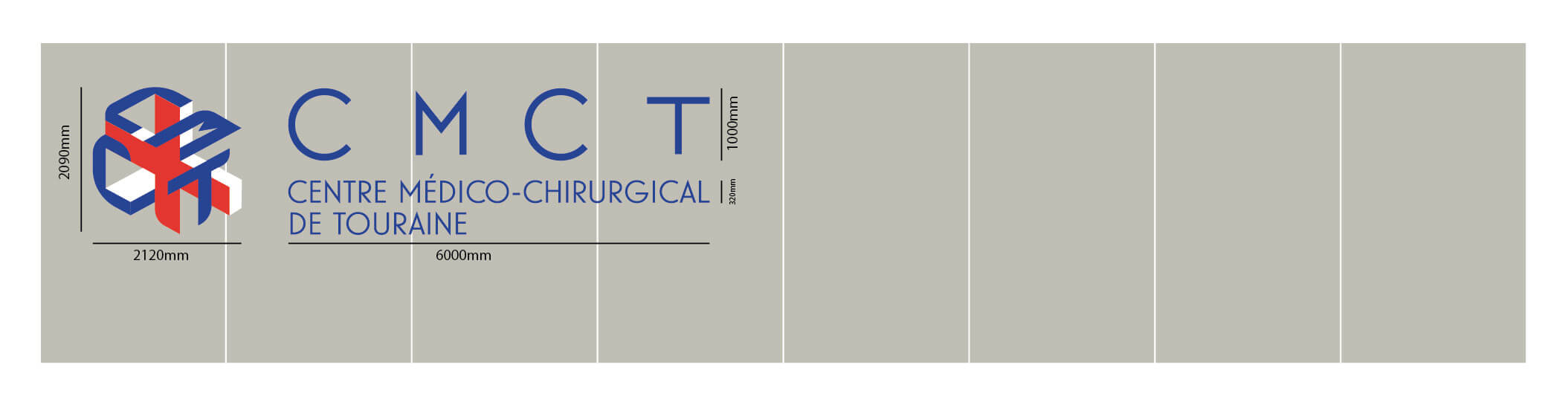 Plan signalétique centre médical 3600m² - Système directionnel 80 praticiens Tours