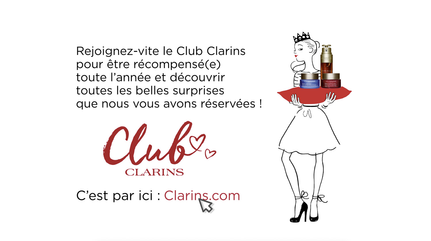 Animations communication interne Clarins - Motion design équipes commerciales beauté