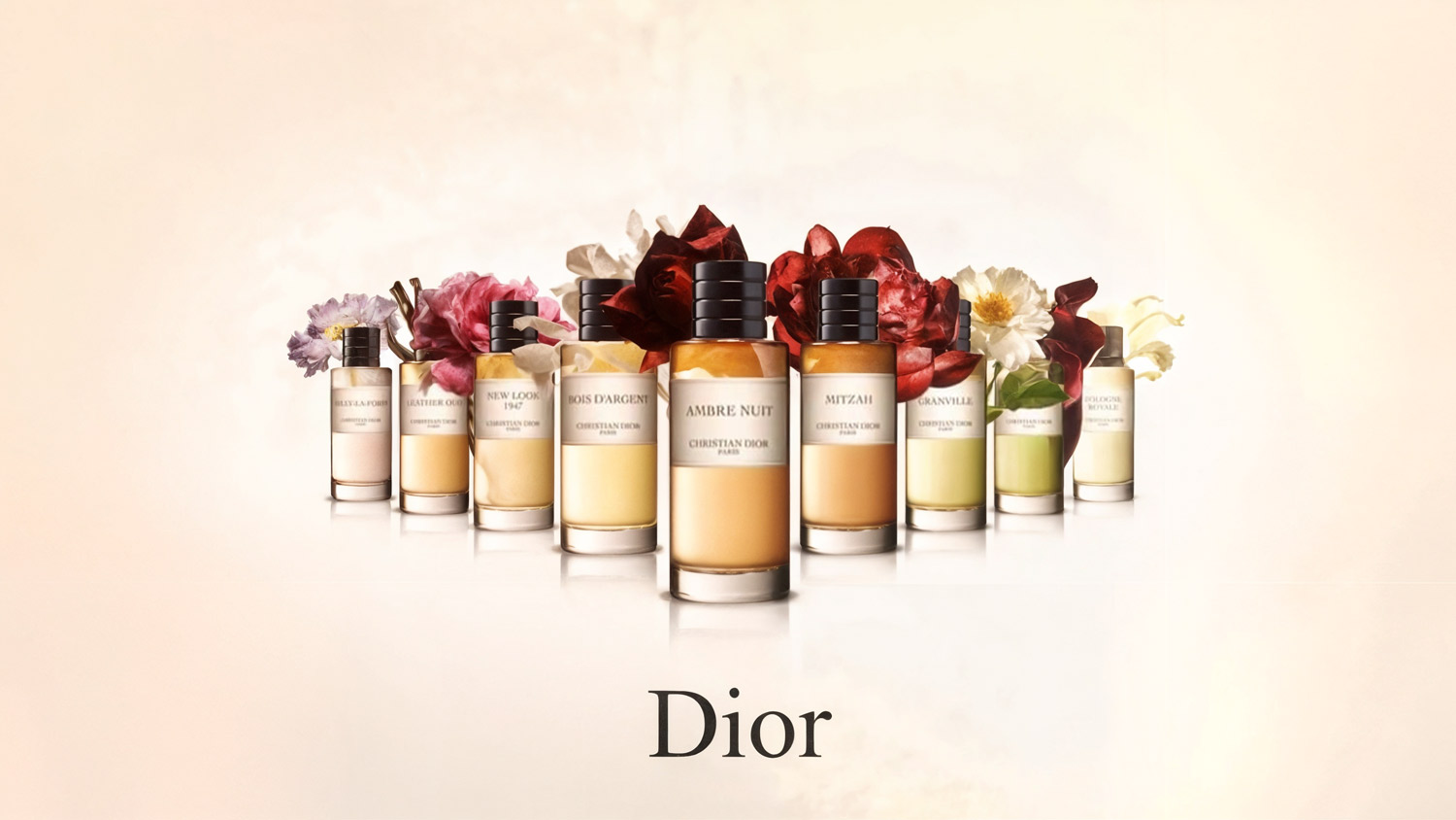 Création mini-site Dior fragrances - Expérience digitale premium parfumerie