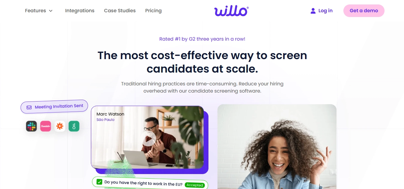 Willo - the most cost-effective way to screen candidates at scale