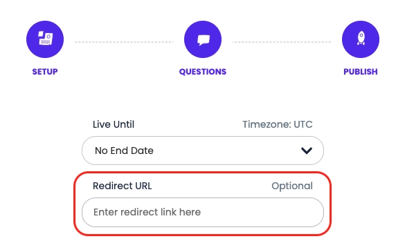 Preview of hiring platform with custom routing setup for collecting real-time interview feedback from candidates to detect hiring bias
