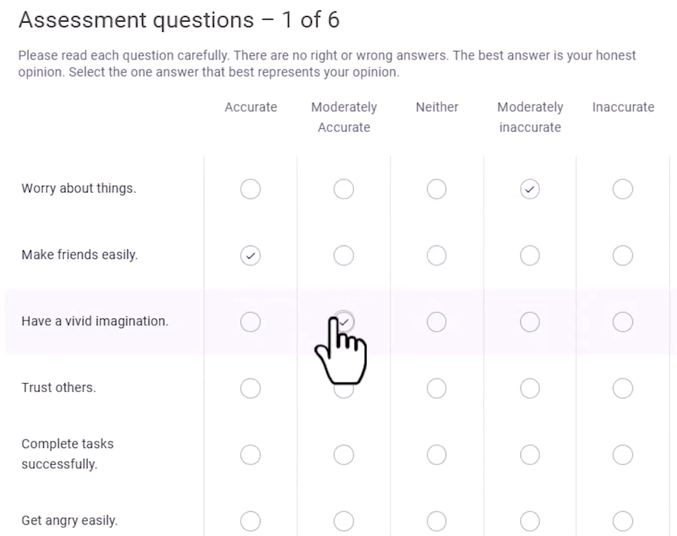 assessment questions
