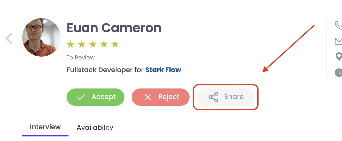 Willo Showcase – Share a response without ATS login