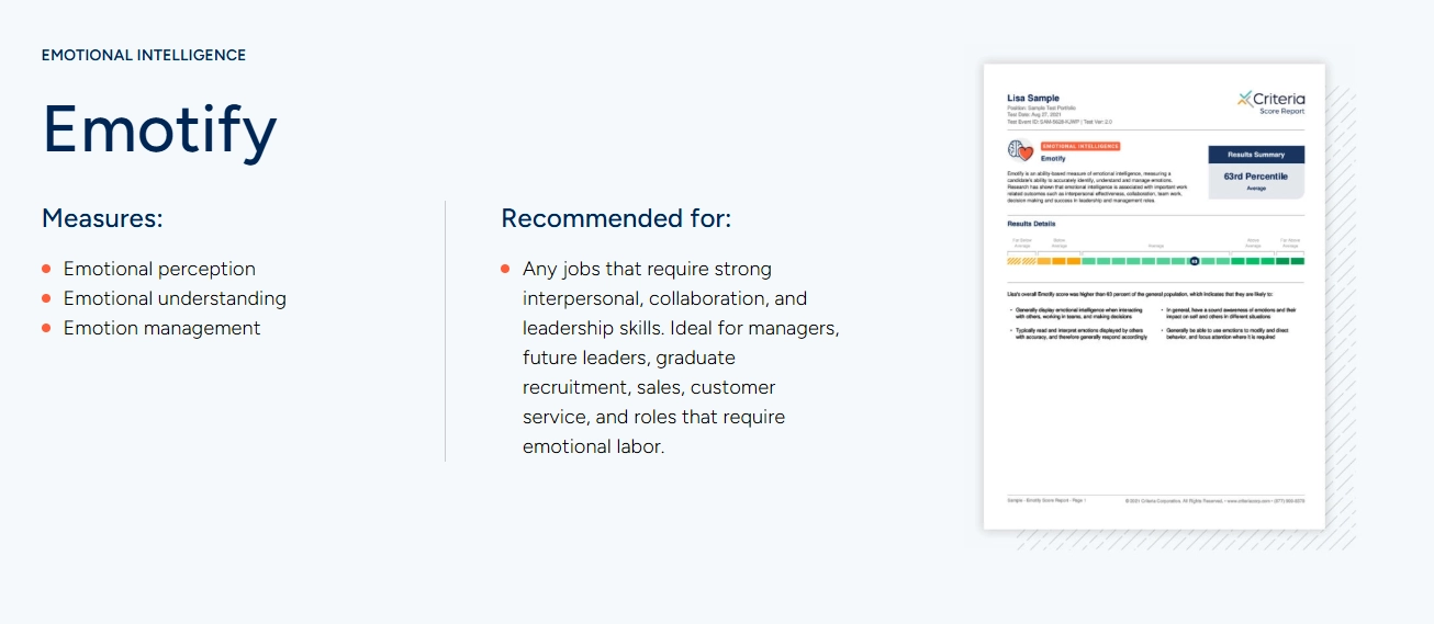 Emotional intelligence emotify