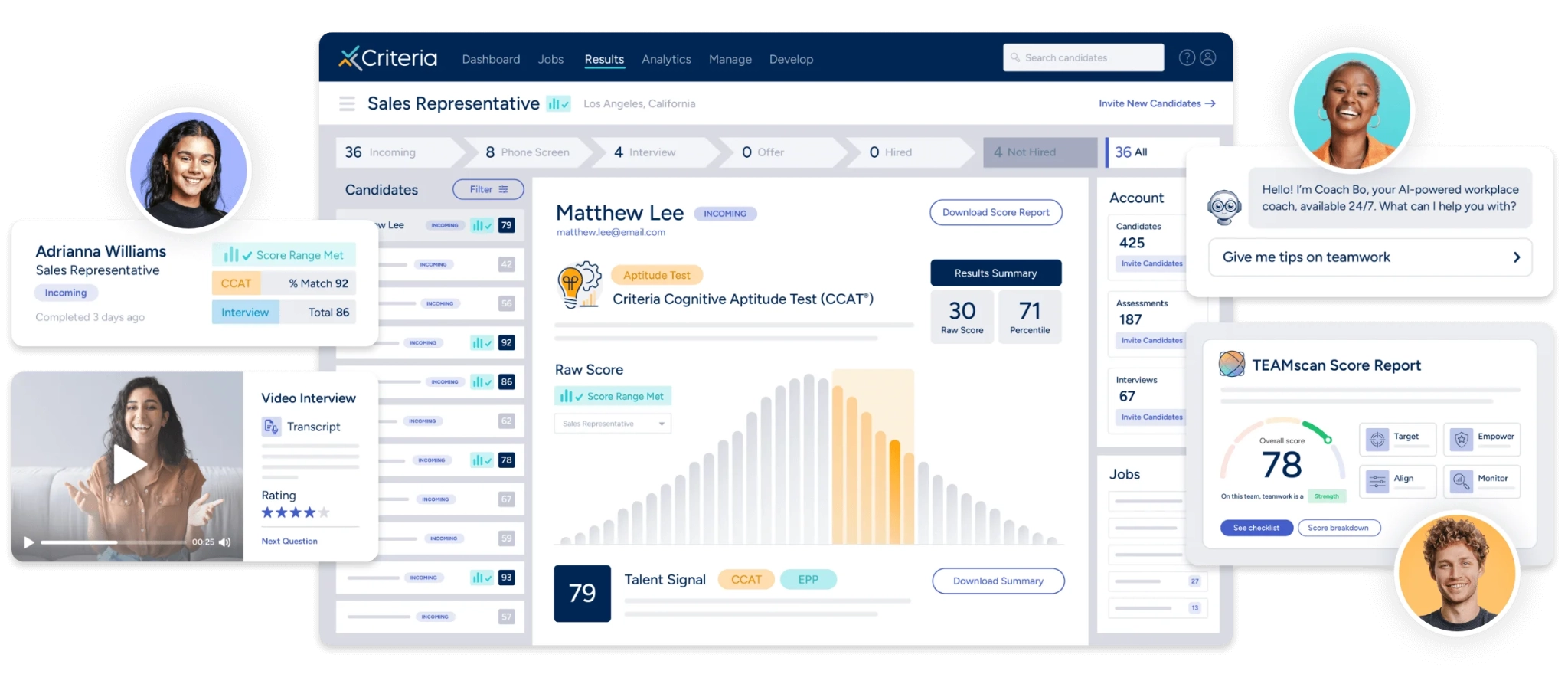 Criteria Sales representative