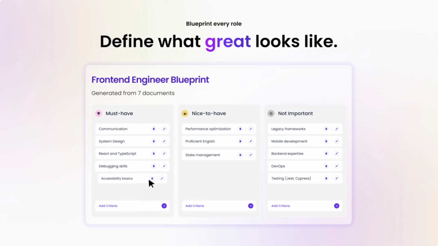 blueprint for every role