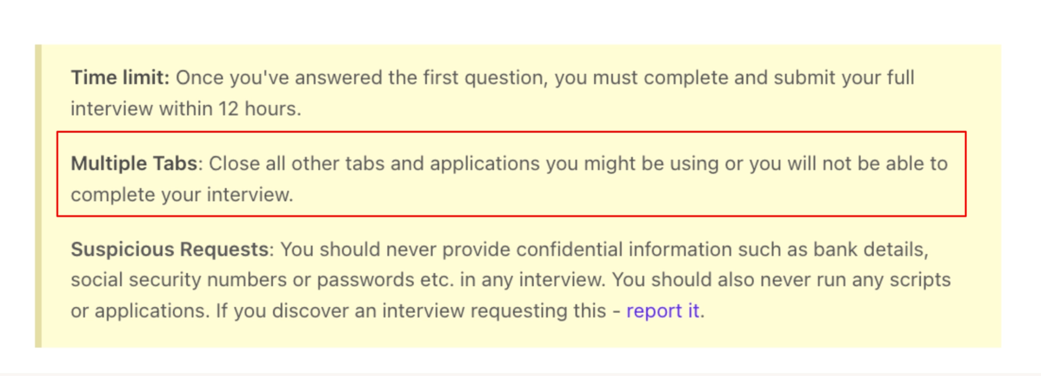 multiple tabs