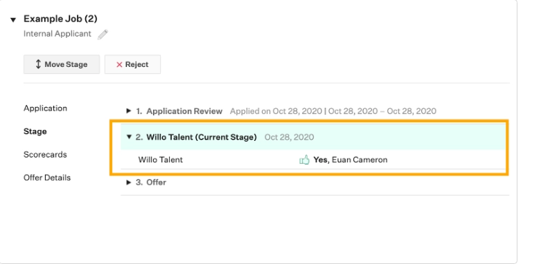willo talent current stage