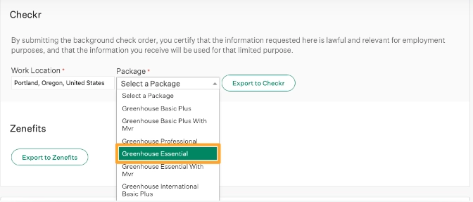Checkr works with Greenhouse