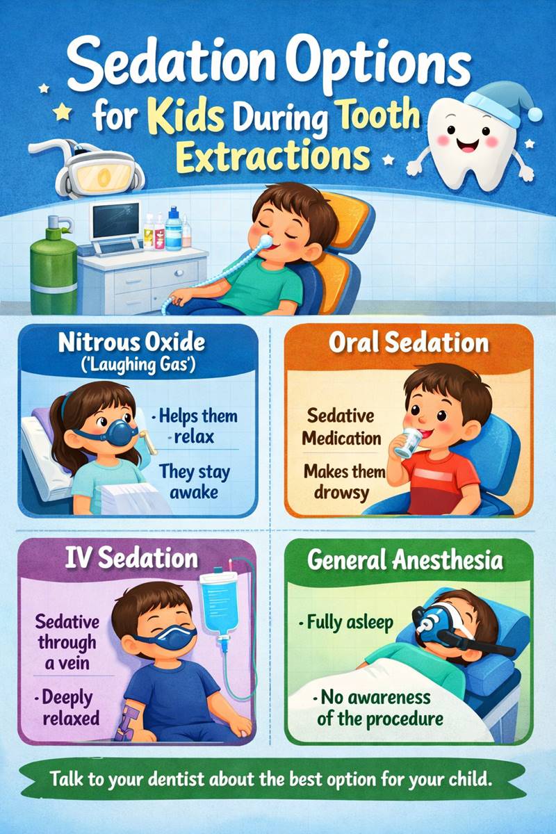 Sedation Options for Kids During Tooth Extractions