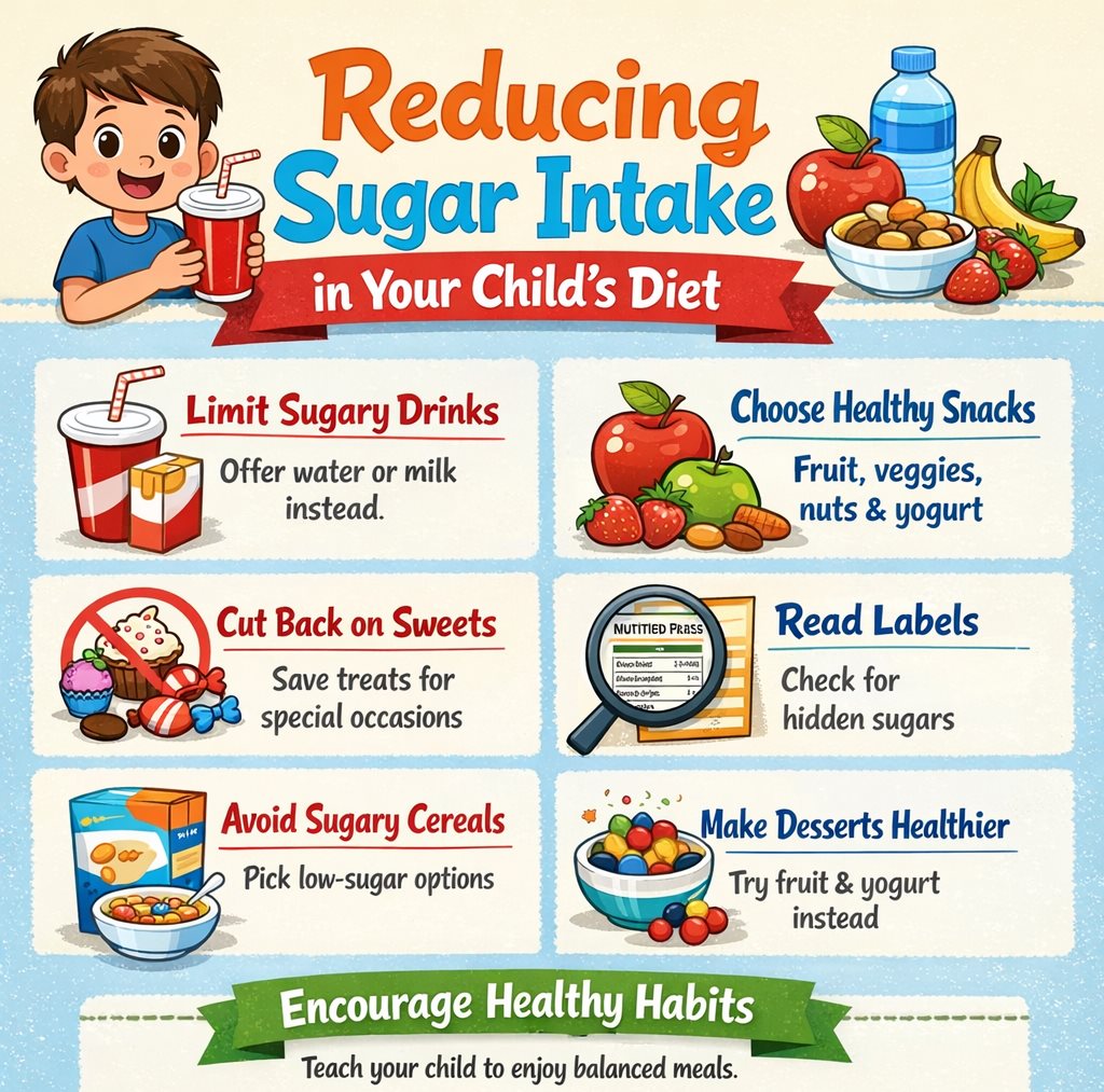 Reduce sugar in your child’s diet