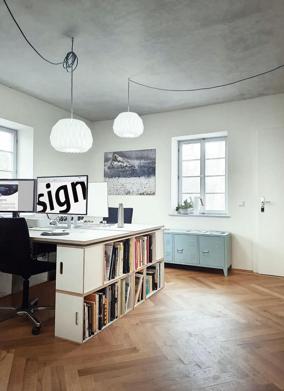 Der Büroraum von Typo und Graf
