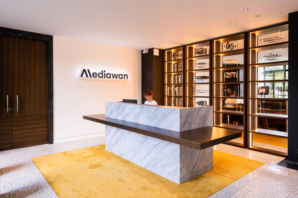 Aménagement de bureaux, perspectives et géométrie du lieu — Mediawan