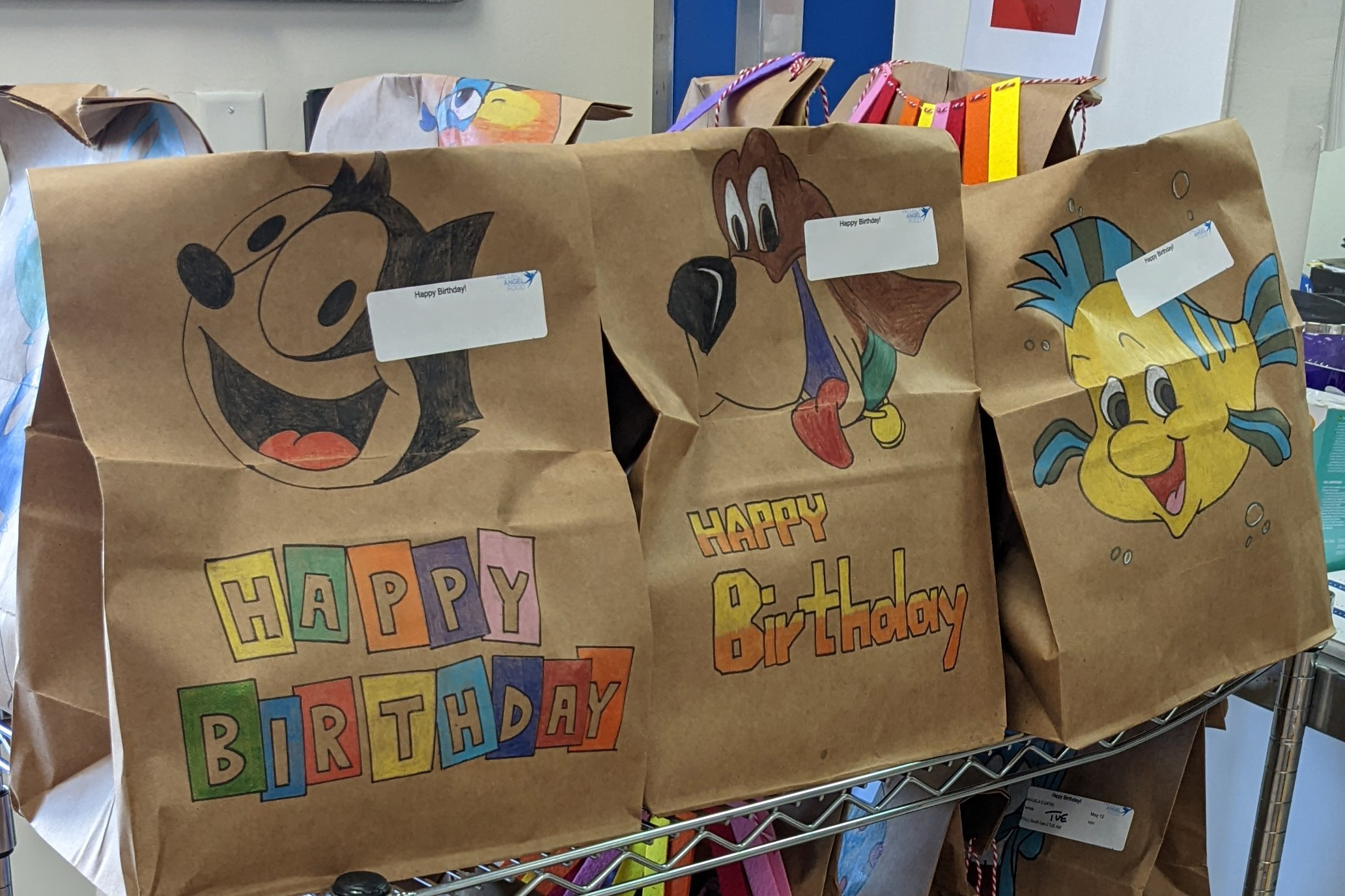 Birthday Bags for Project Angel Food clients