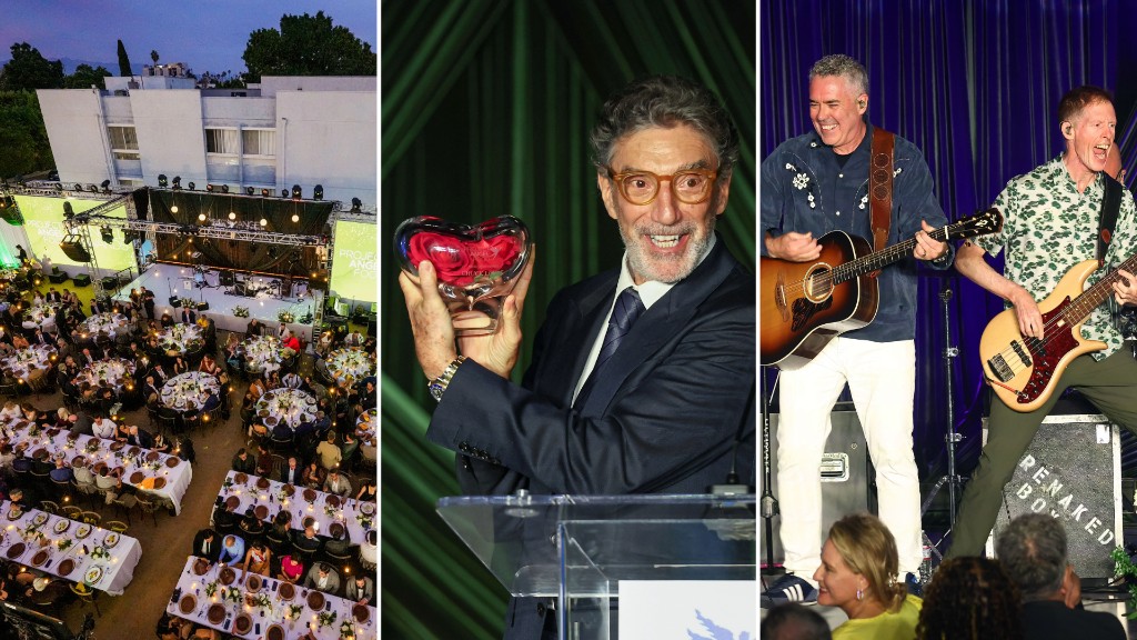 Angel Awards dinner, Chuck Lorre receiving the Founders Angel Award, and the Barenaked Ladies