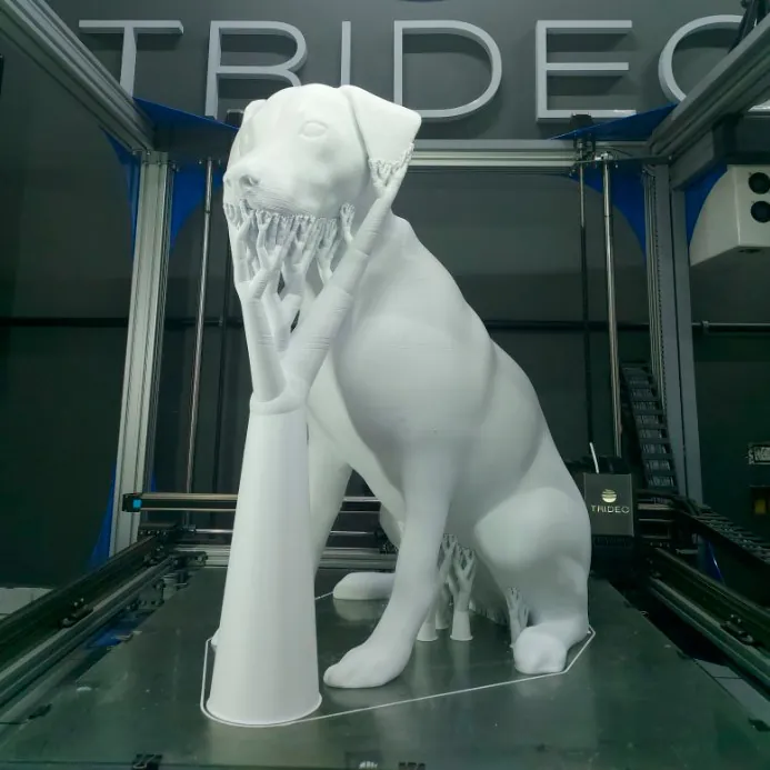 Sculpture and 3D-Printed Model 3