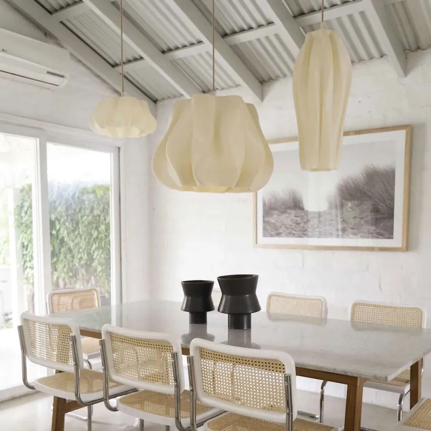 Lâmpada e objeto decorativo impresso em 3D 2