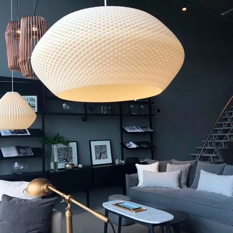 Lâmpada e objeto decorativo impresso em 3D 4
