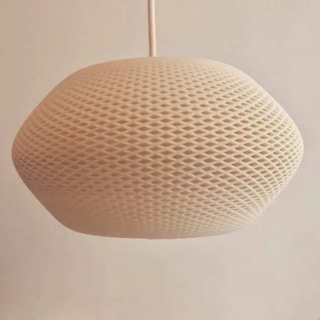 Lâmpada e objeto decorativo impresso em 3D 8