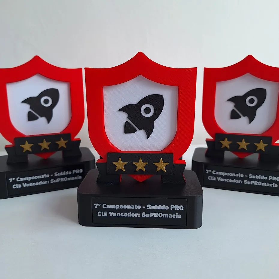Trofeo y regalo personalizado impreso en 3D 7