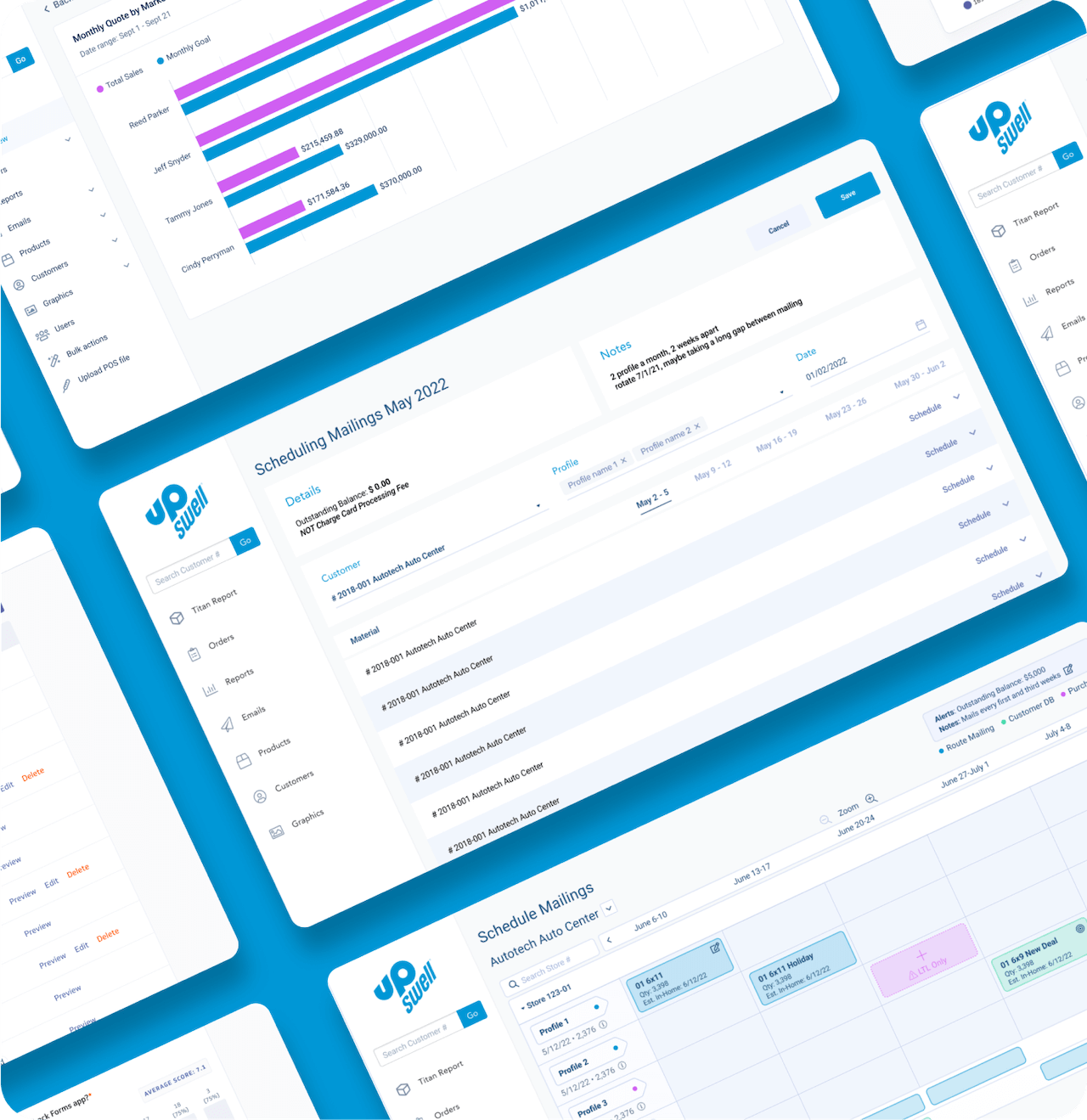 UpSwell UI/UX Design Mockups