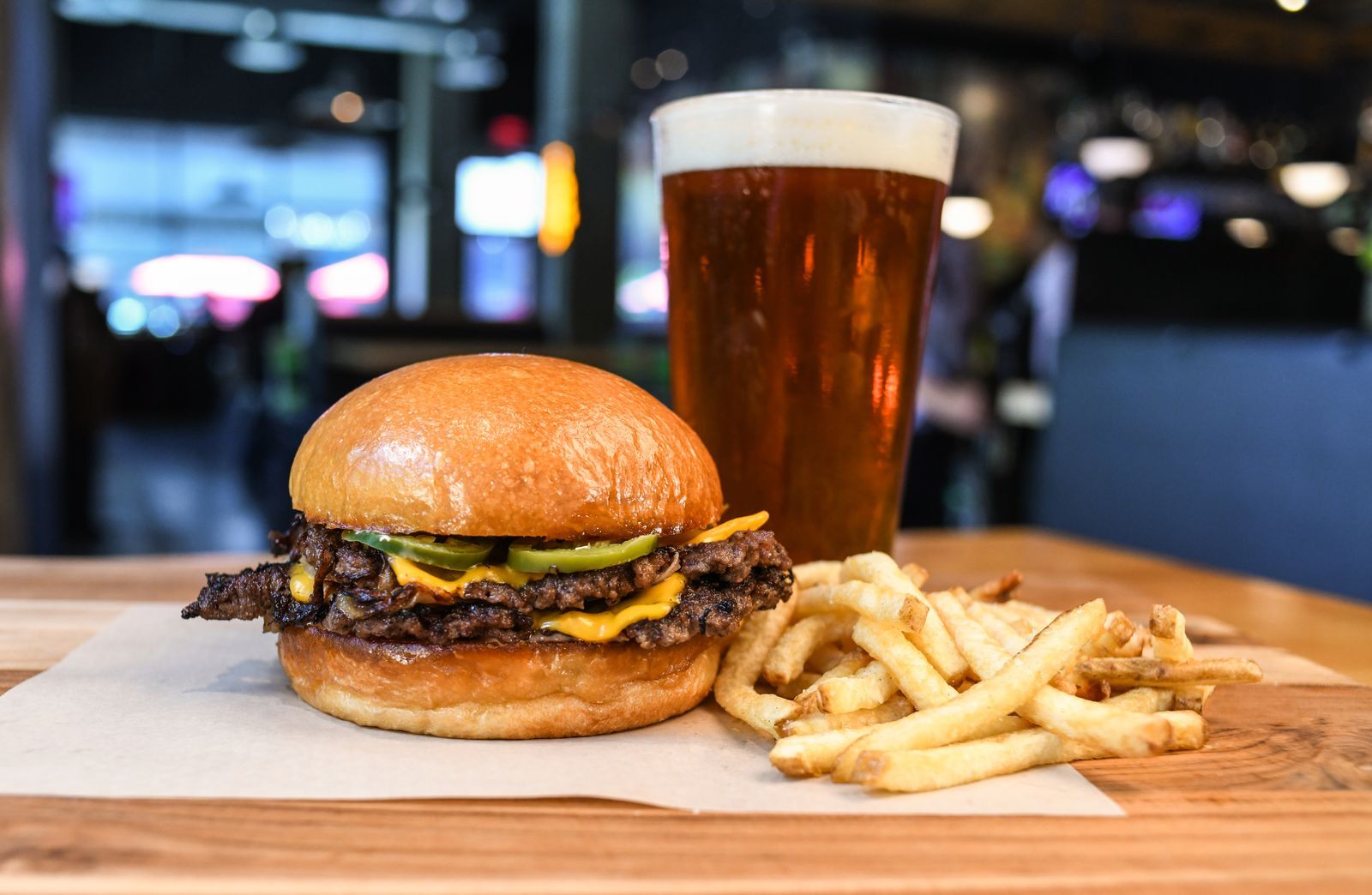 Image of the wagyu smash burger