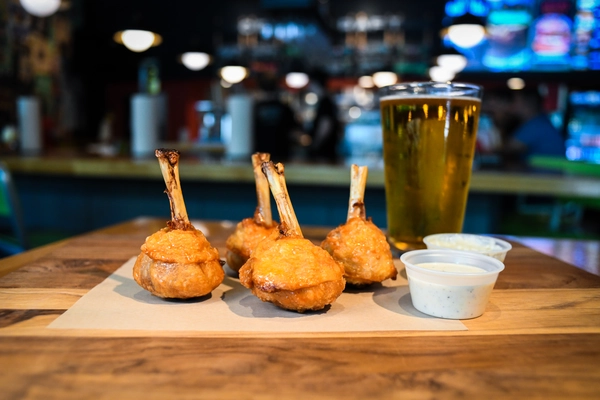 French-cut chicken drummies