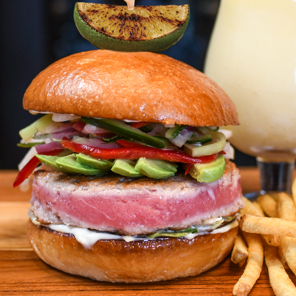 Pura Vida Sushi-Grade Tuna Burger