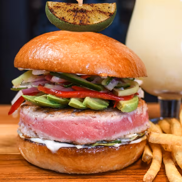 Pura Vida Sushi-Grade Tuna Burger