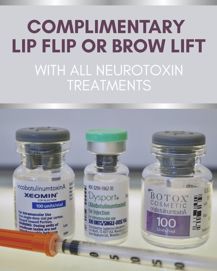 Complementary Lip Flip or Brow Lift at ElevareMD