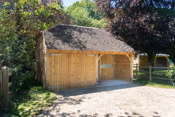 Combining A Wooden Garage With Stables