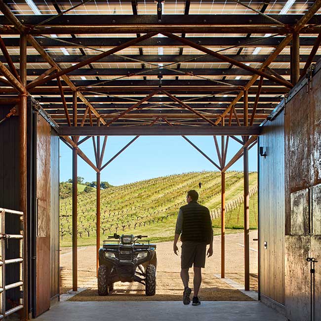 Saxum Vineyard Equipment Barn