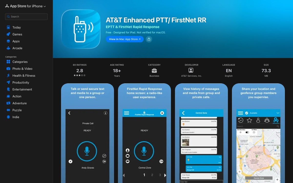 AT&T Enhanced PTT product thumbnail