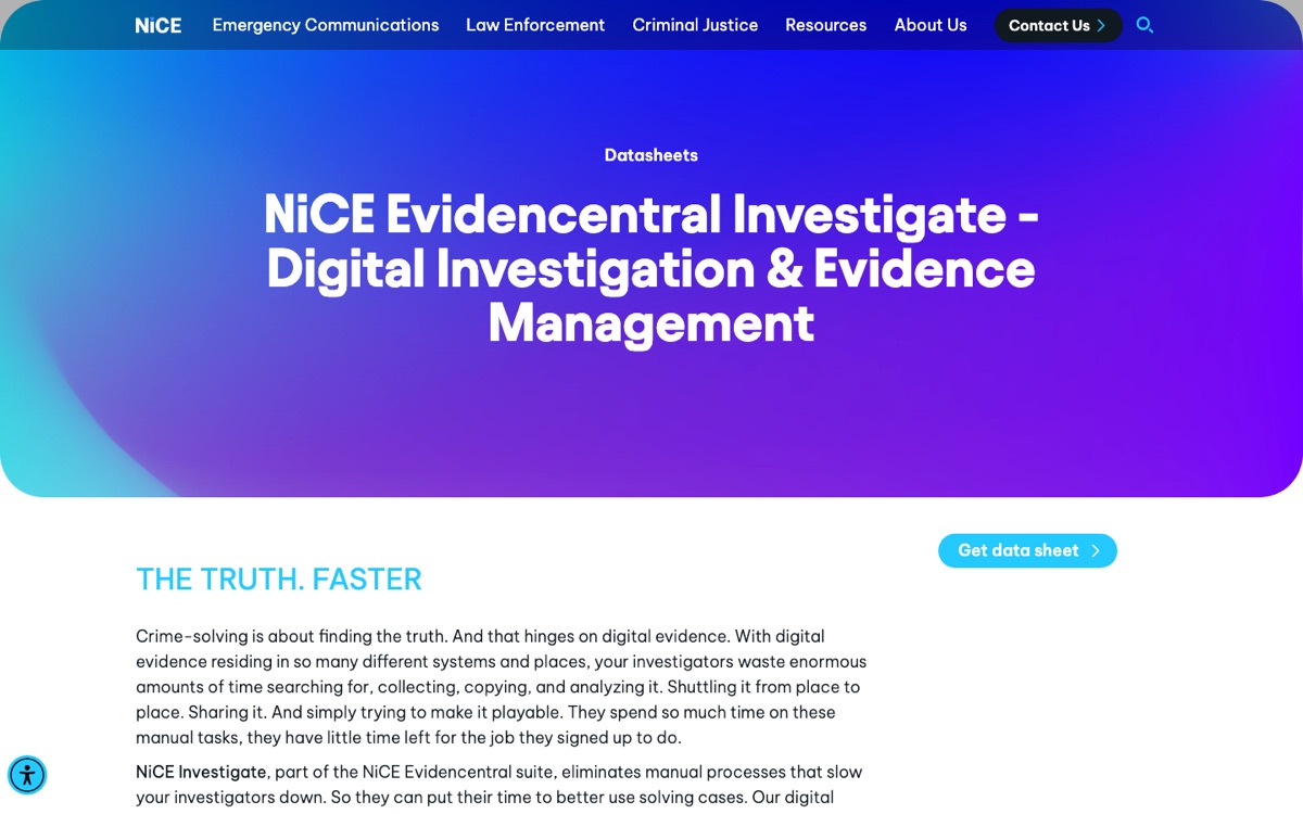 NiCE Evidencentral Investigate product thumbnail