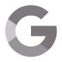 Google G logo in grayscale