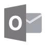 Microsoft Outlook app icon with an envelope behind the Outlook logo.