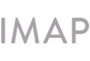 Gray stylized text reading IMAP with an artistic font.